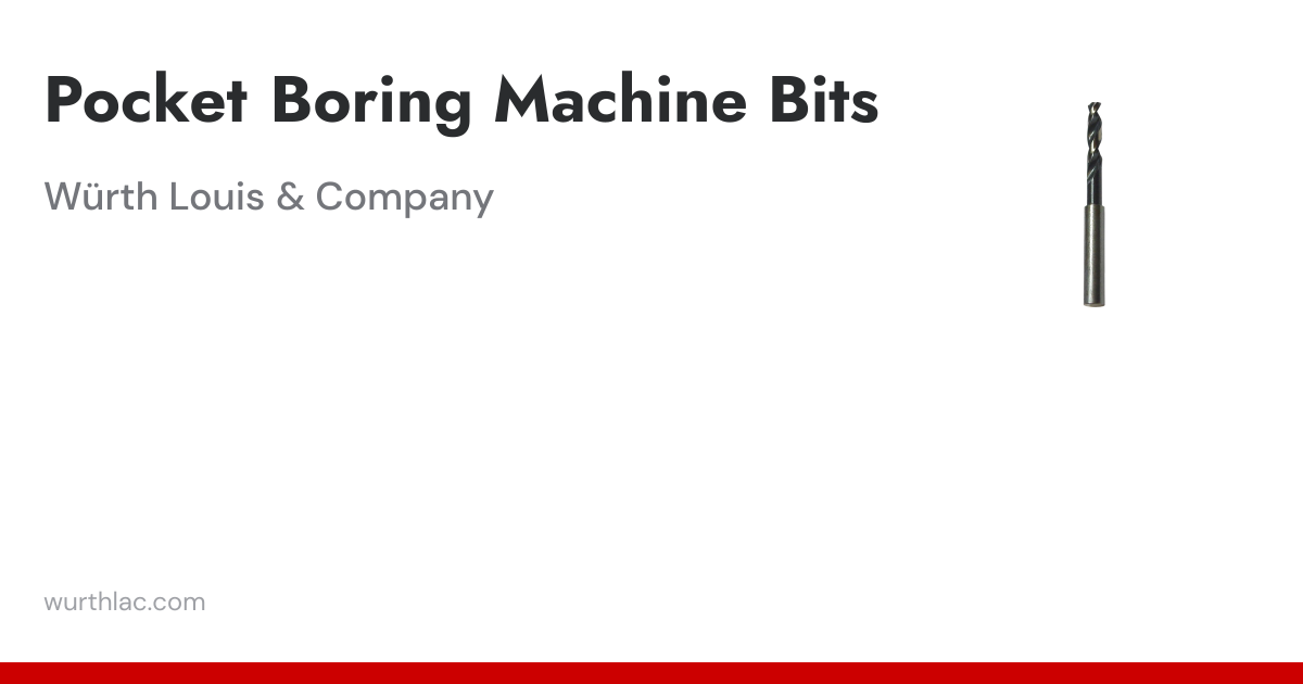 Pocket Boring Machine Bits | Precision Drill Bits for Cabinet Makers ...