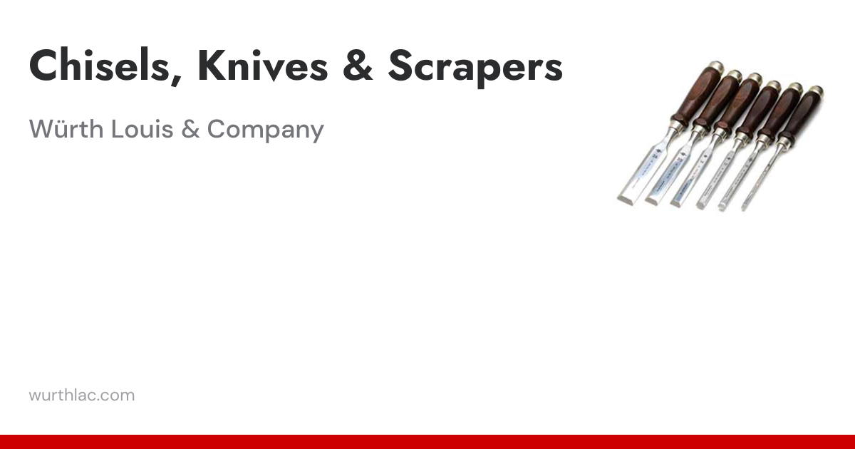 Chisels, Knives & Scrapers | Utility Knives & Hand Tools for ...
