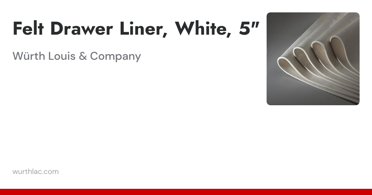 Felt Drawer Liner, White, 5