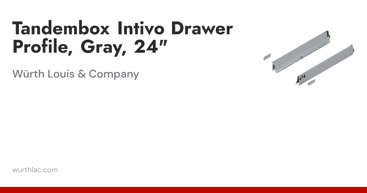 Tandembox Intivo Drawer Profile, Gray, 24
