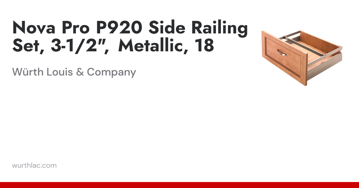 Nova Pro P920 Side Railing Set, 3-1/2
