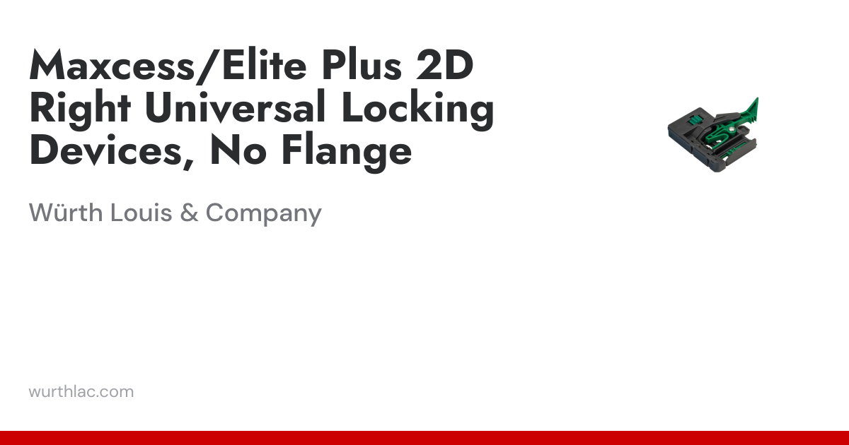 Maxcess/Elite Plus 2D Right Universal Locking Devices, No Flange ...