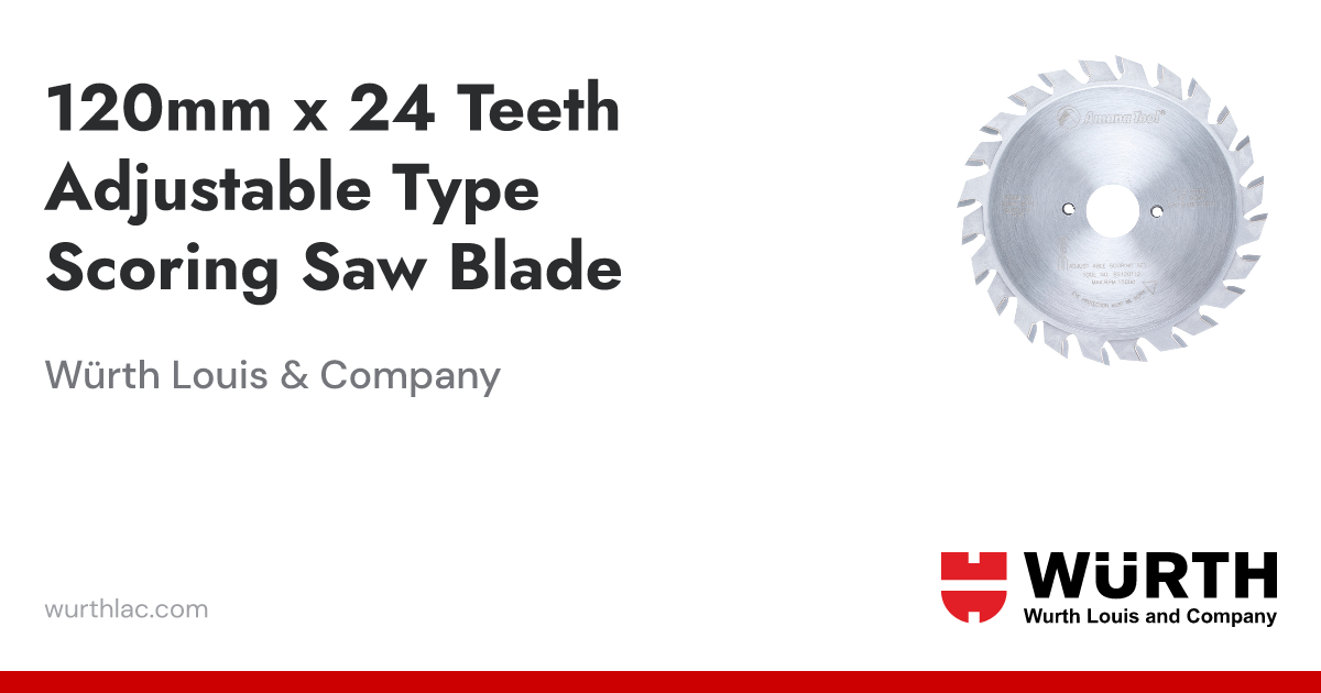 CMT 289.120.24H Industriële Verstelbare Scoring Blade en 120mm