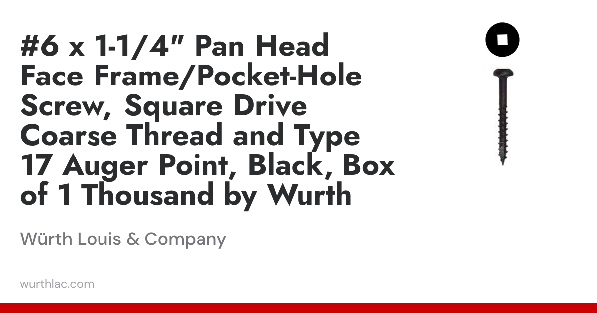 #6 x 1-1/4