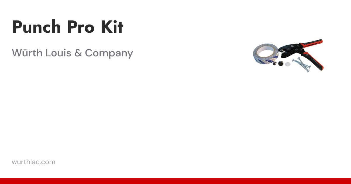 Punch Pro Kit | Würth Louis & Company