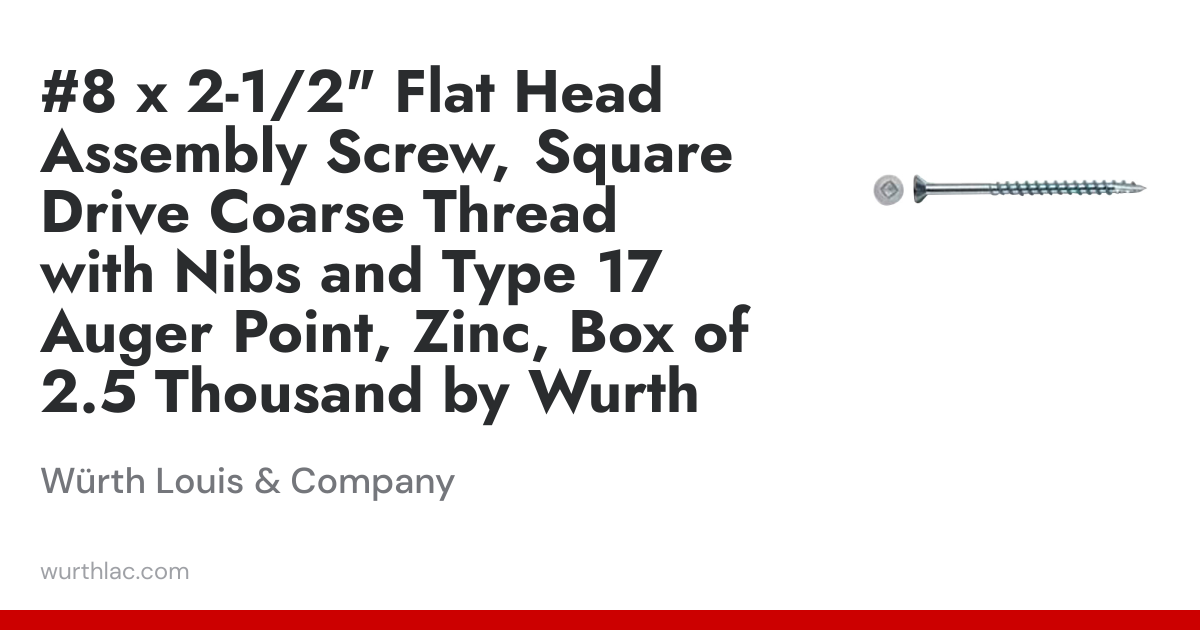 #8 x 2-1/2