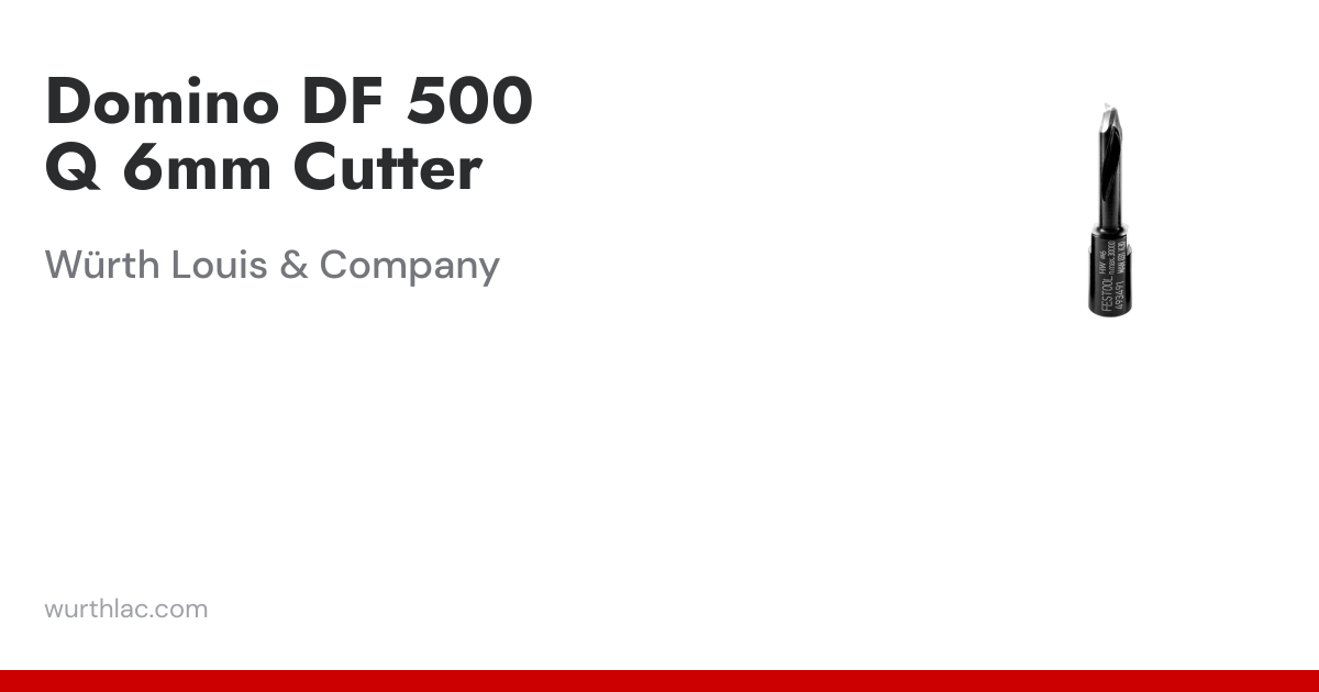 Domino DF 500 Q 6mm Cutter | Würth Louis & Company