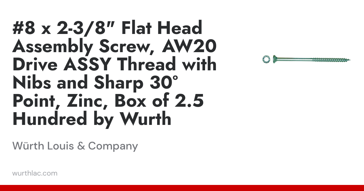 #8 x 2-3/8