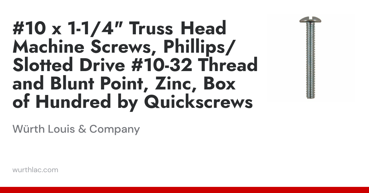 10-24 X 3/8 In. Zinc Plated Steel Phillips/Slotted Combination Drive Round Head Machine Screws 100 Pack 9004521