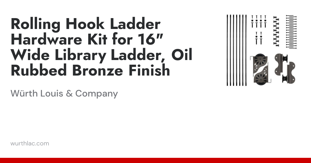 Rolling Hook Ladder Hardware Kit for 16