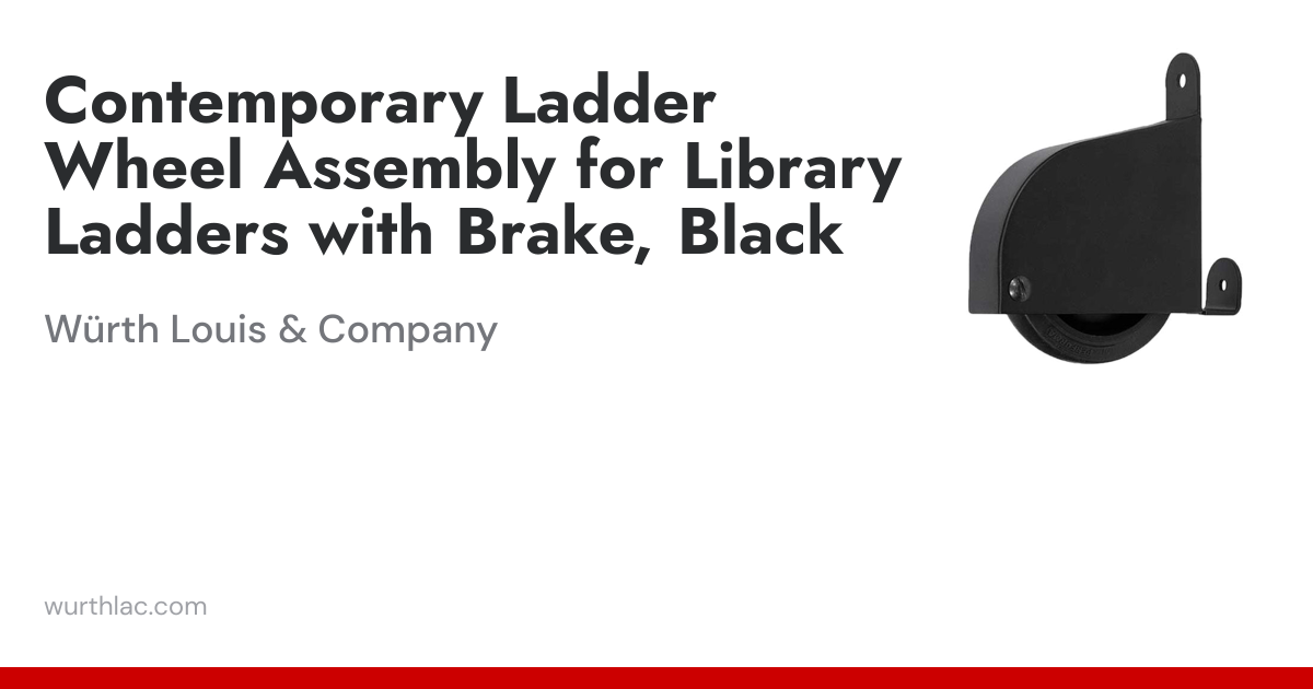 Contemporary Ladder Wheel Assembly for Library Ladders with Brake ...