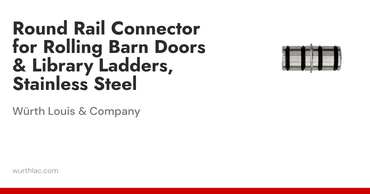 Round Rail Connector for Rolling Barn Doors & Library Ladders ...