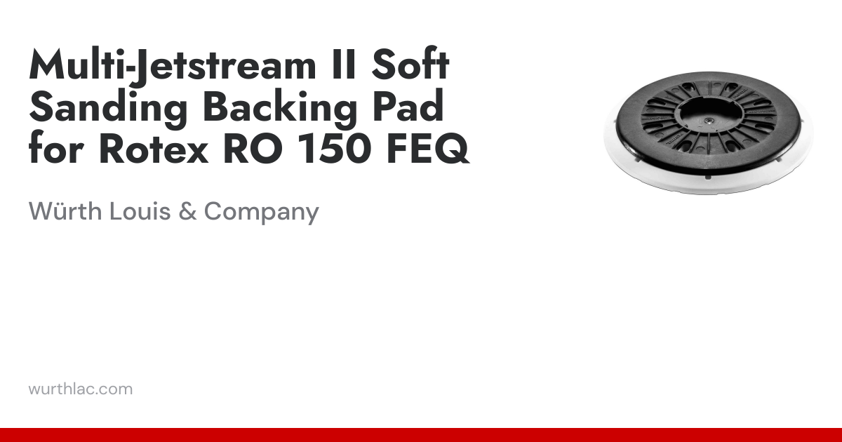 Multi-Jetstream II Soft Sanding Backing Pad for Rotex RO 150 FEQ ...