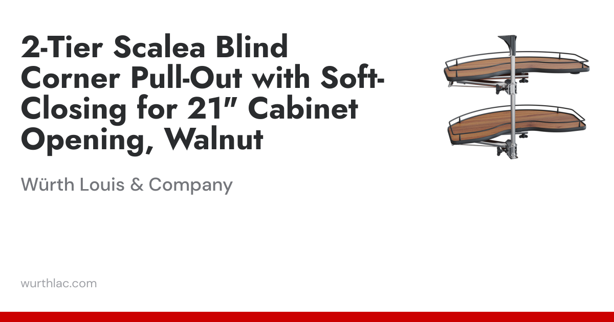 2-Tier Scalea Blind Corner Pull-Out with Soft-Closing for 21