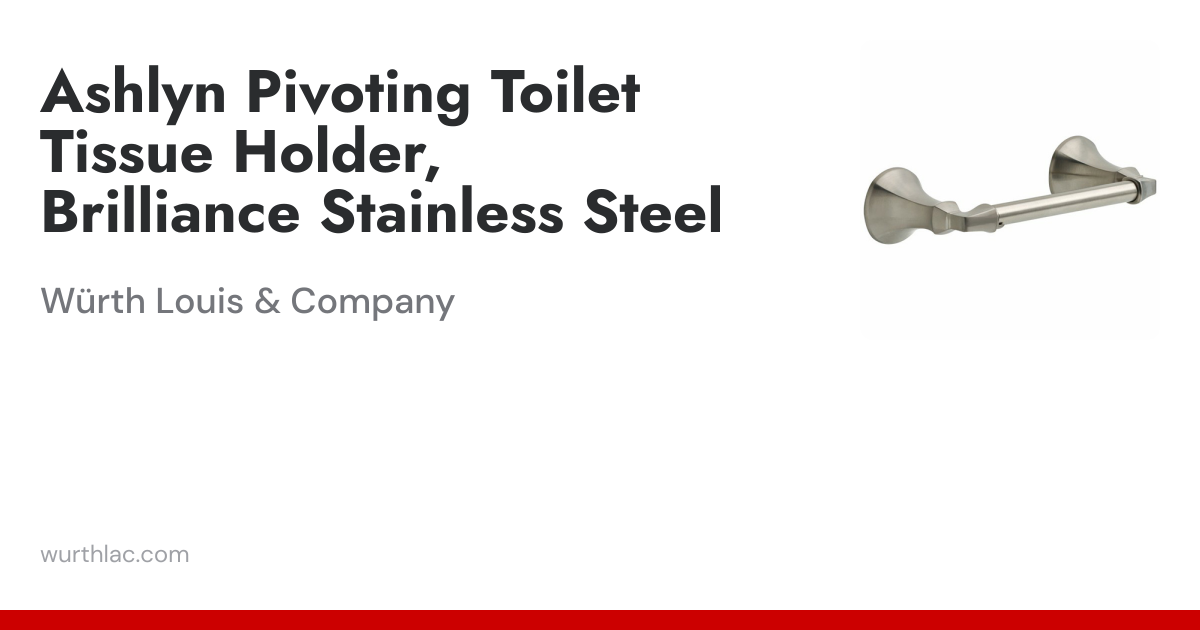 Ashlyn Pivoting Toilet Tissue Holder, Brilliance Stainless Steel ...