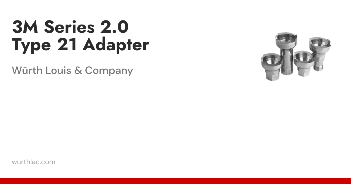 3M Series 2.0 Type 21 Adapter | Würth Louis & Company