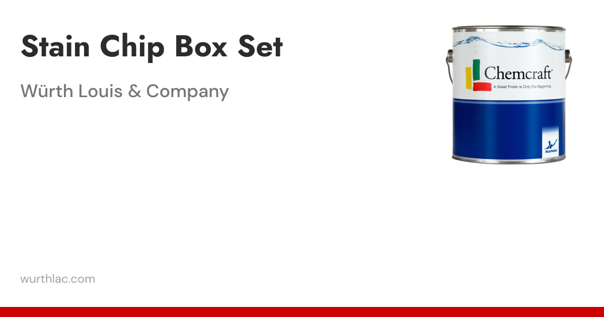 Stain Chip Box Set | Würth Louis & Company