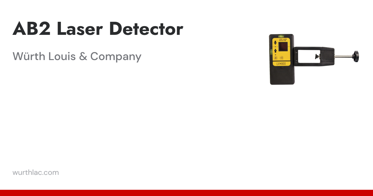 AB2 Laser Detector | Wurth Louis and Company
