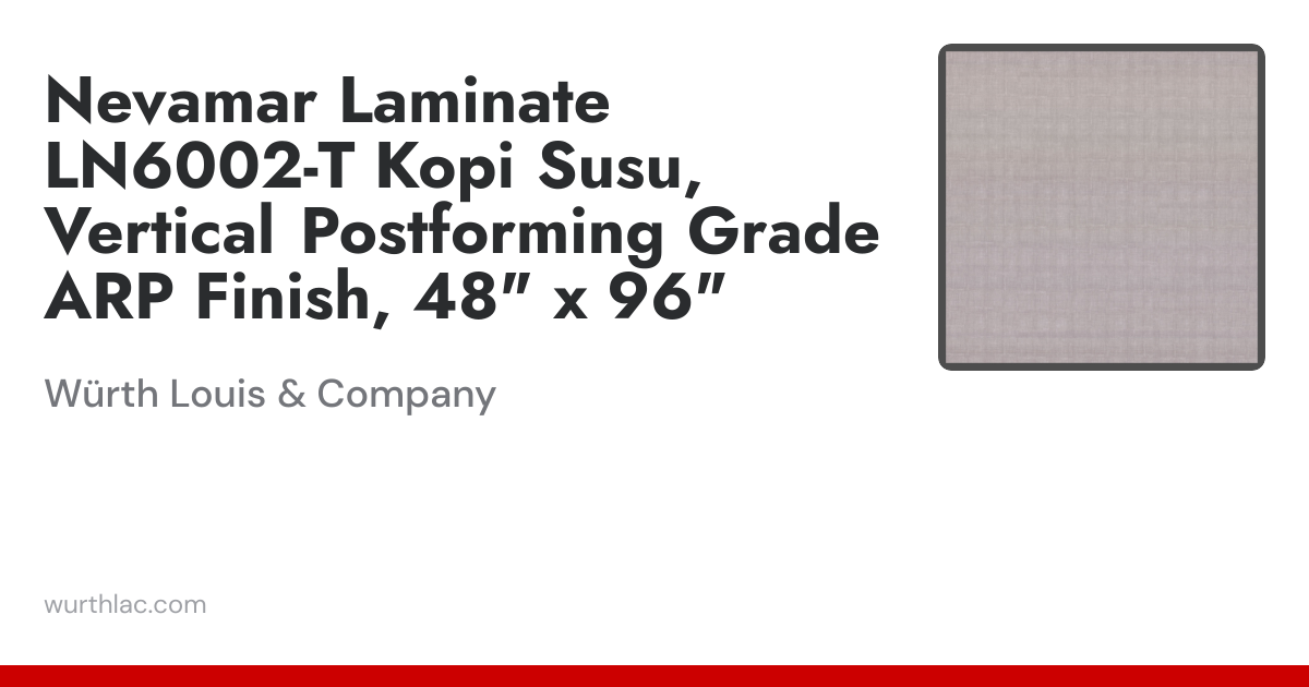 Nevamar Laminate LN6002-T Kopi Susu, Vertical Postforming Grade ARP ...