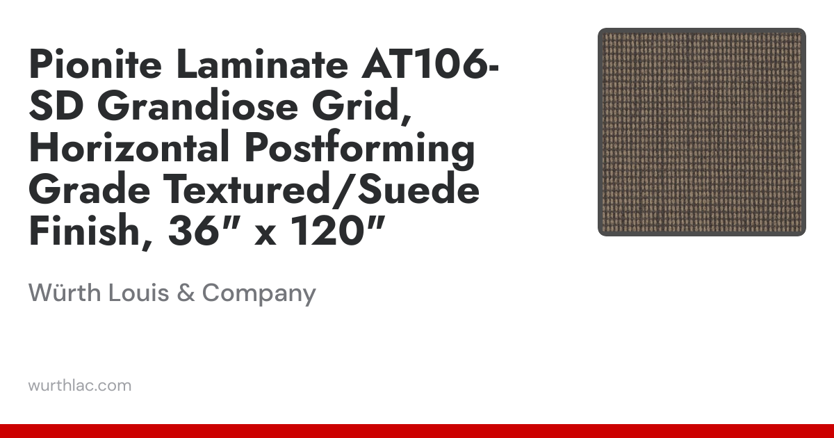 Pionite Laminate AT106-SD Grandiose Grid, Horizontal Postforming Grade ...