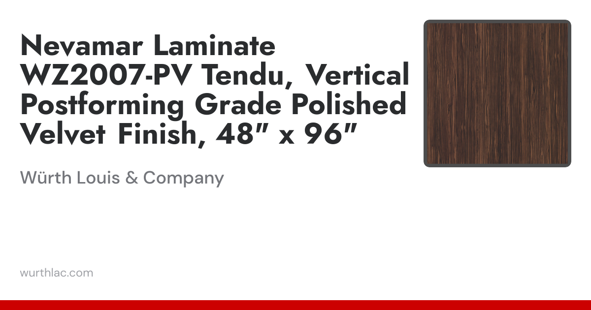 Nevamar Laminate WZ2007-PV Tendu, Vertical Postforming Grade Polished ...