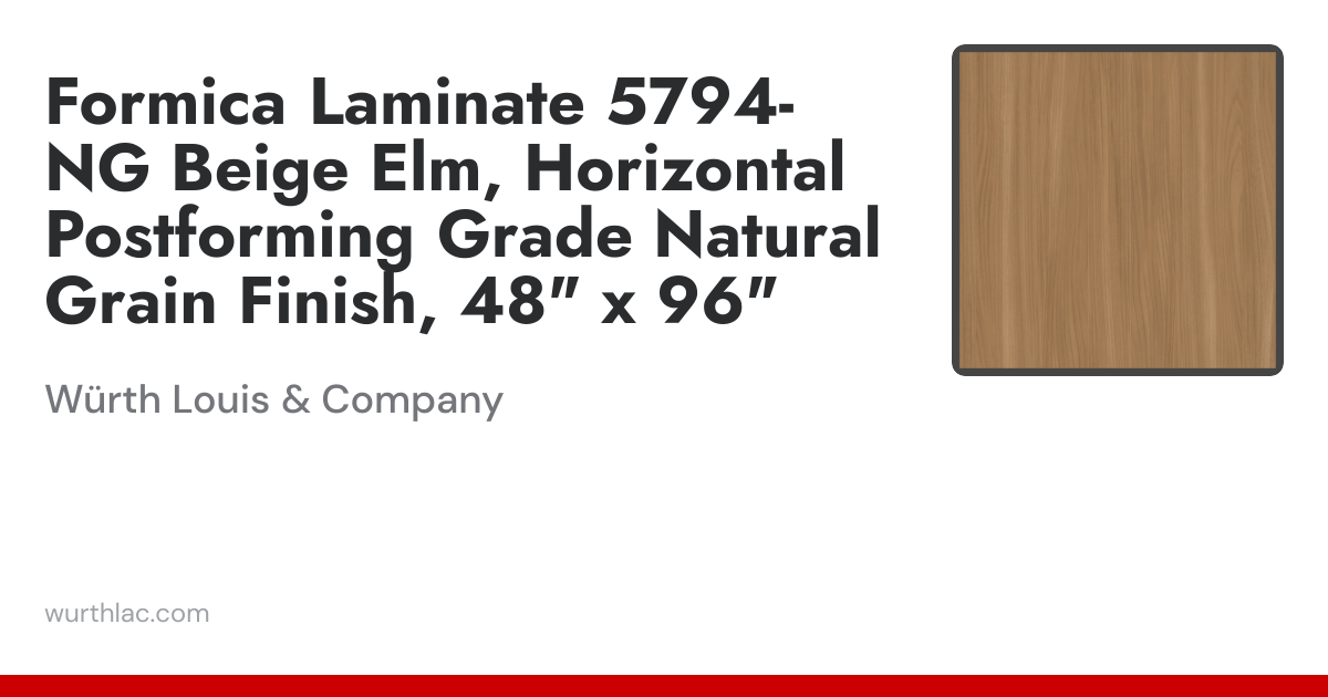 Formica Laminate 5794-NG Beige Elm, Horizontal Postforming Grade ...