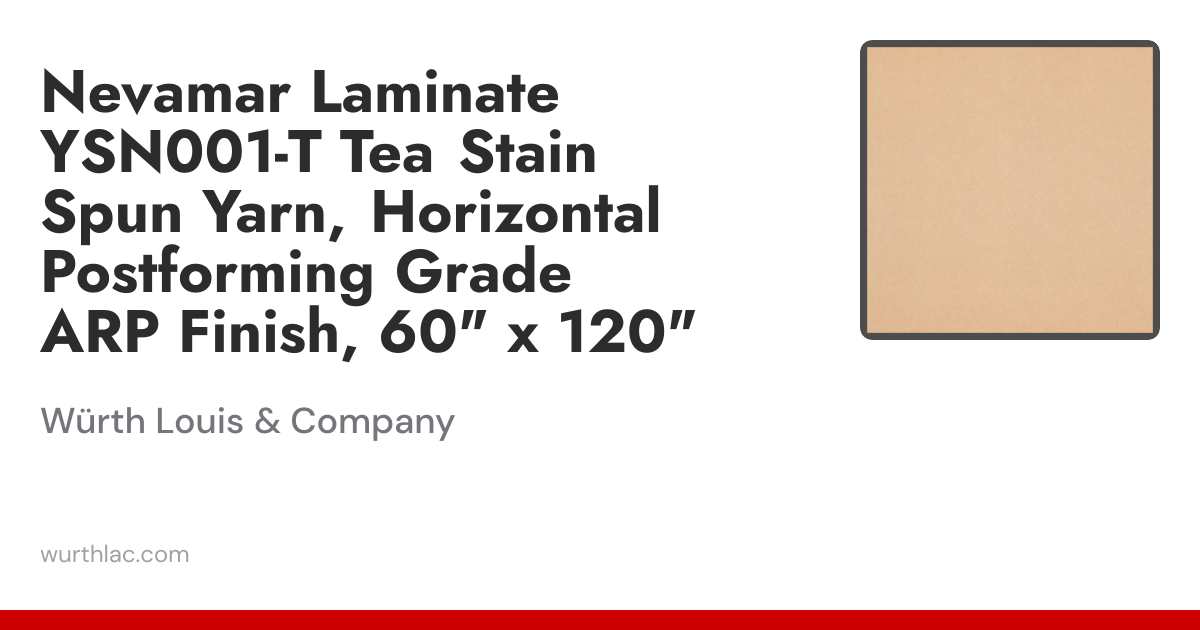 Nevamar Laminate YSN001-T Tea Stain Spun Yarn, Horizontal Postforming ...
