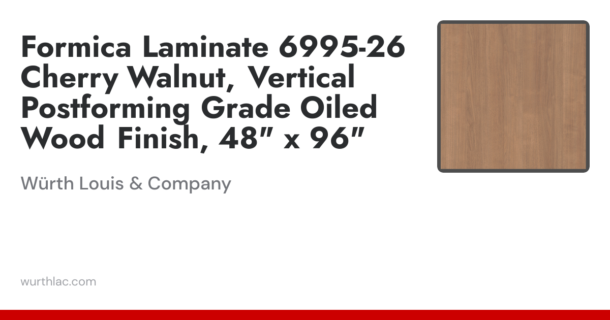 Formica Laminate 6995-26 Cherry Walnut, Vertical Postforming Grade ...