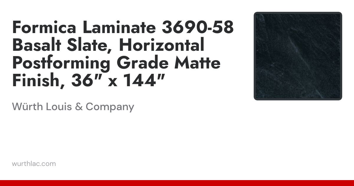 Formica Laminate 3690-58 Basalt Slate, Horizontal Postforming Grade ...