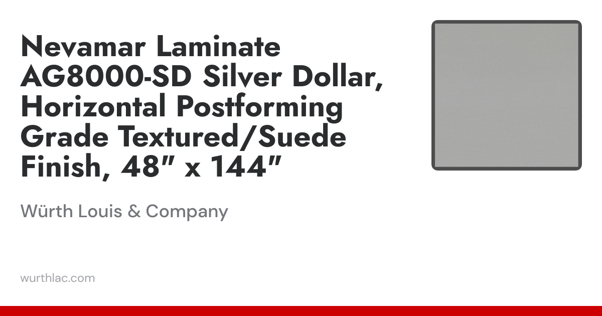Nevamar Laminate AG8000-SD Silver Dollar, Horizontal Postforming Grade ...