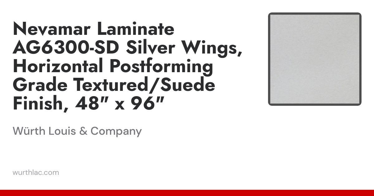 Nevamar Laminate AG6300-SD Silver Wings, Horizontal Postforming Grade ...