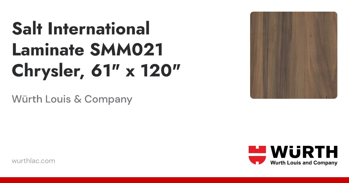Salt international laminate smm021 chrysler 61 x 120 w rth louis