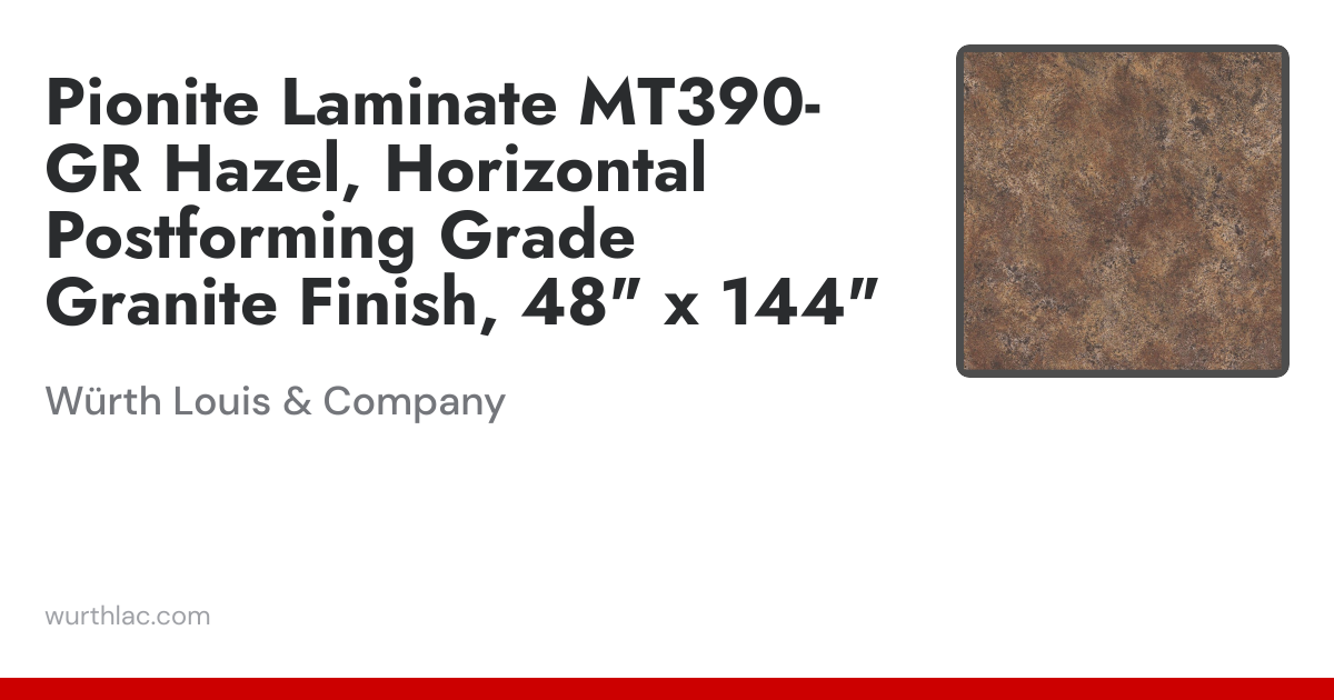 Pionite Laminate MT390-GR Hazel, Horizontal Postforming Grade Granite ...