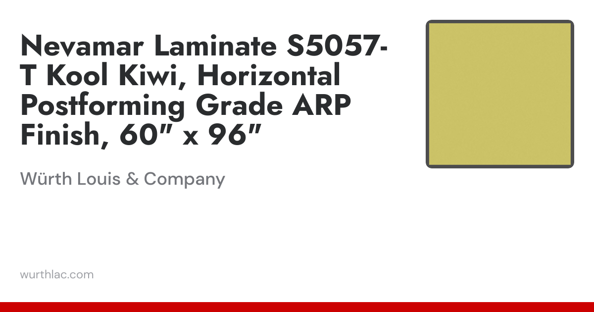 Nevamar Laminate S5057-T Kool Kiwi, Horizontal Postforming Grade ARP ...