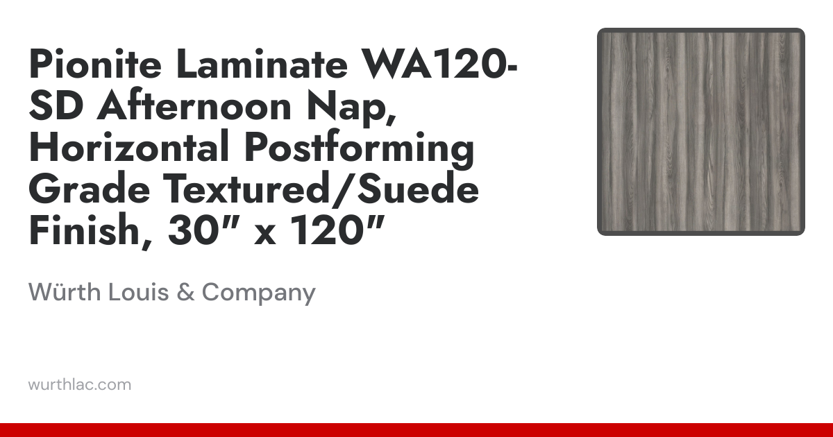 Pionite Laminate WA120-SD Afternoon Nap, Horizontal Postforming Grade ...