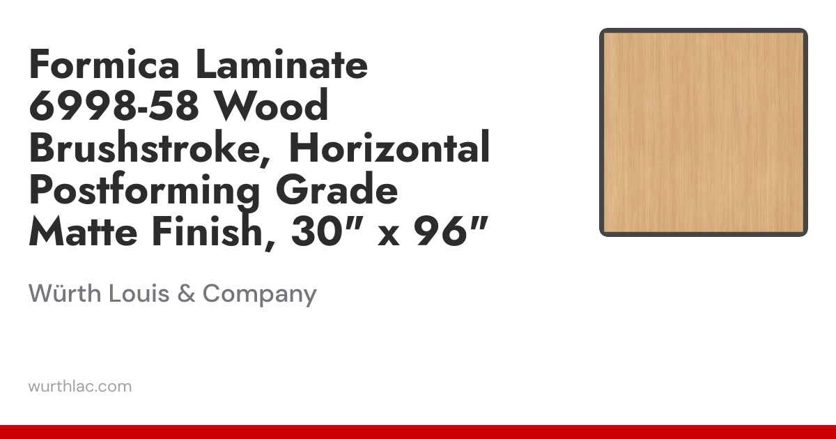 Formica Laminate 6998-58 Wood Brushstroke, Horizontal Postforming Grade ...