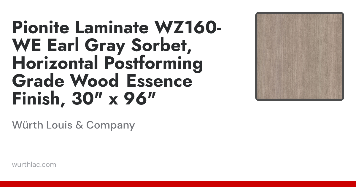 Pionite Laminate WZ160-WE Earl Gray Sorbet, Horizontal Postforming ...