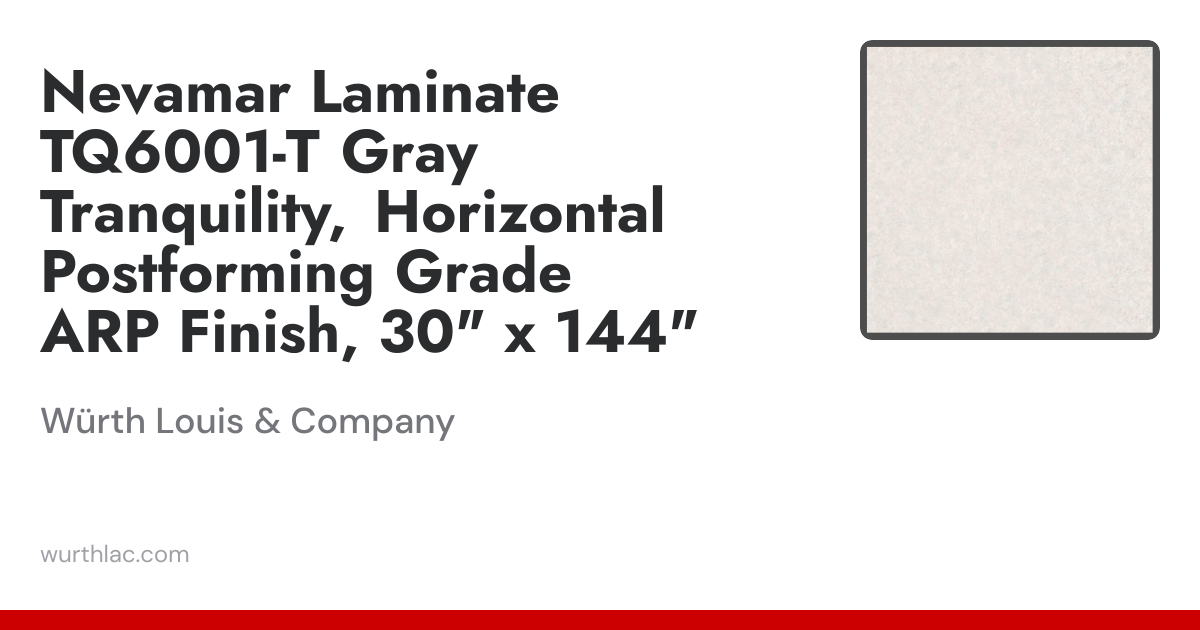 Nevamar Laminate TQ6001-T Gray Tranquility, Horizontal Postforming ...