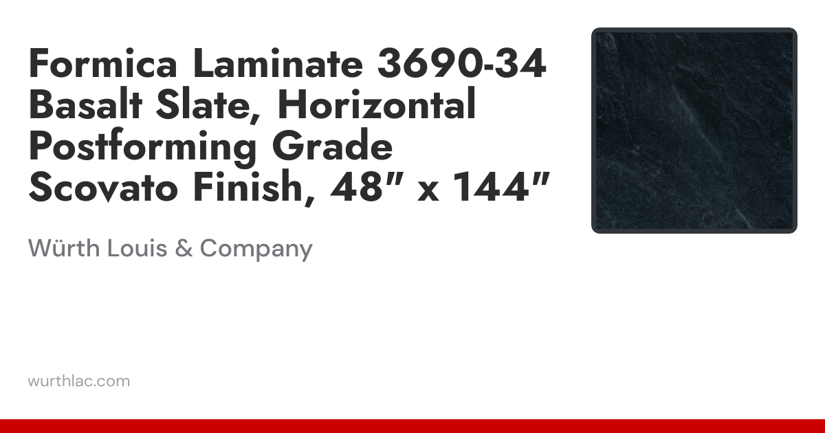 Formica Laminate 3690-34 Basalt Slate, Horizontal Postforming Grade ...