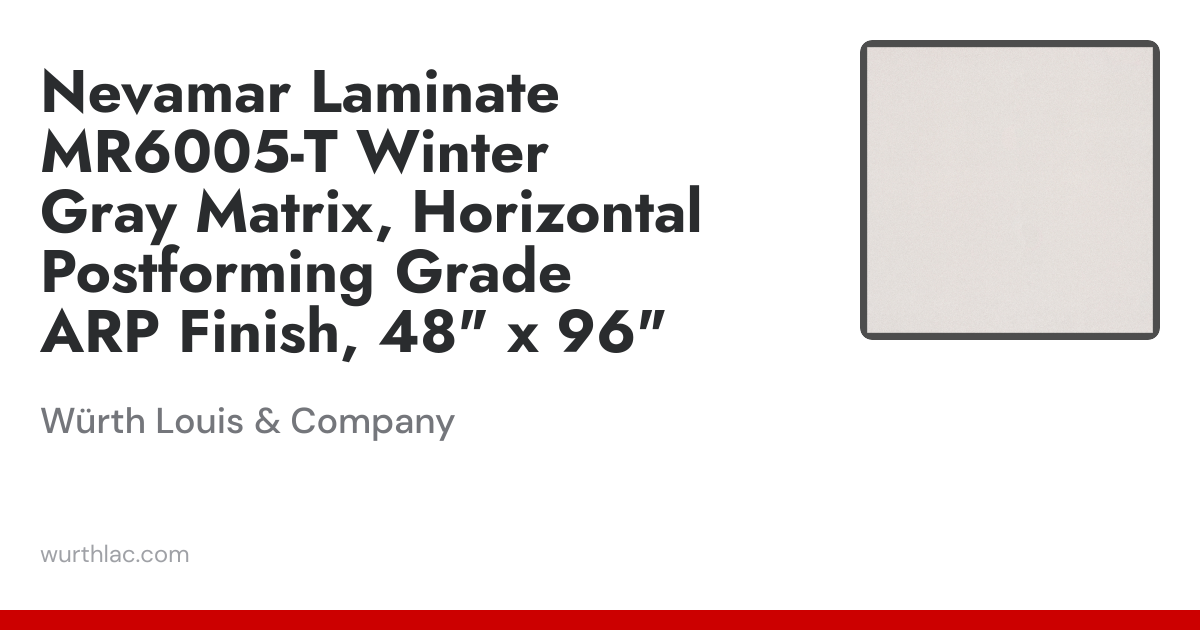 Nevamar Laminate MR6005-T Winter Gray Matrix, Horizontal Postforming ...