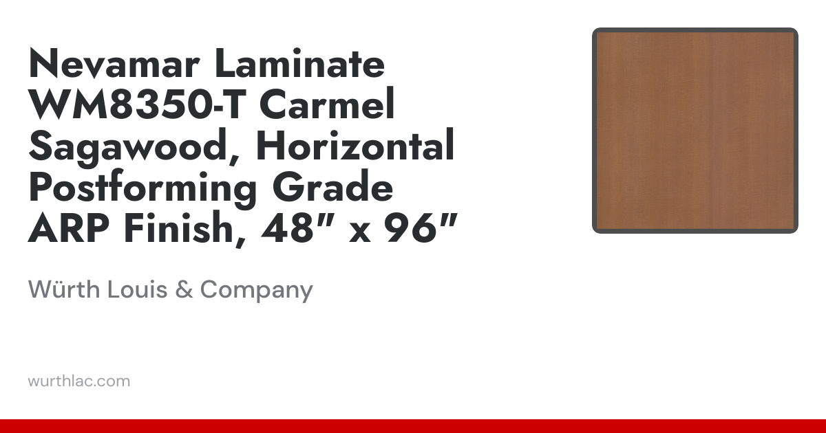 Nevamar Laminate WM8350-T Carmel Sagawood, Horizontal Postforming Grade ...