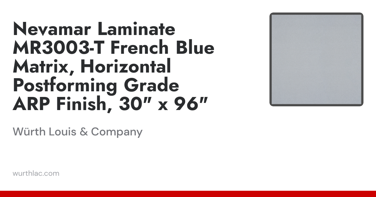 Nevamar Laminate MR3003-T French Blue Matrix, Horizontal Postforming ...