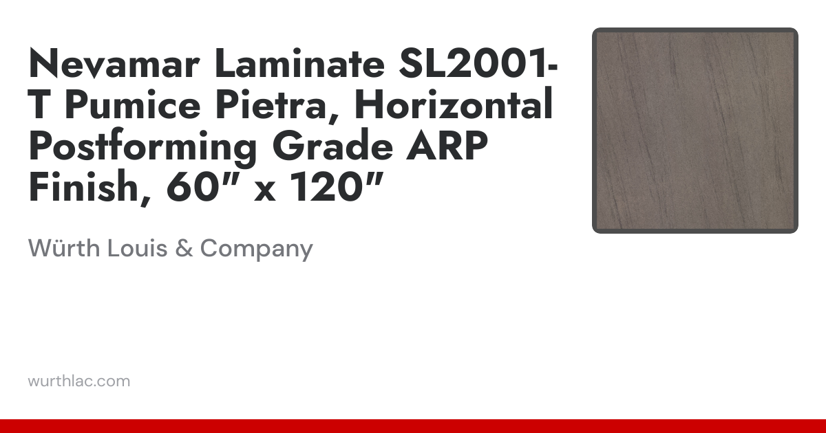 Nevamar Laminate SL2001-T Pumice Pietra, Horizontal Postforming Grade ...