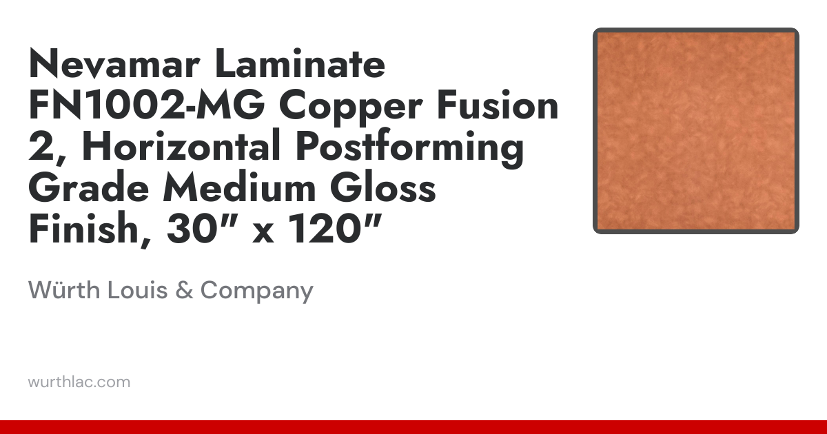 Nevamar Laminate FN1002-MG Copper Fusion 2, Horizontal Postforming ...
