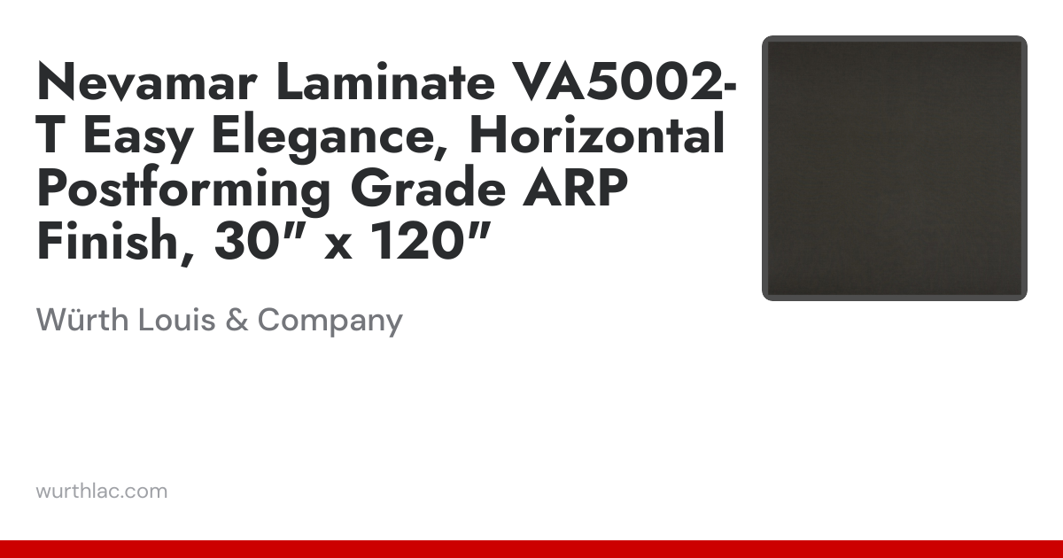Nevamar Laminate VA5002-T Easy Elegance, Horizontal Postforming Grade ...