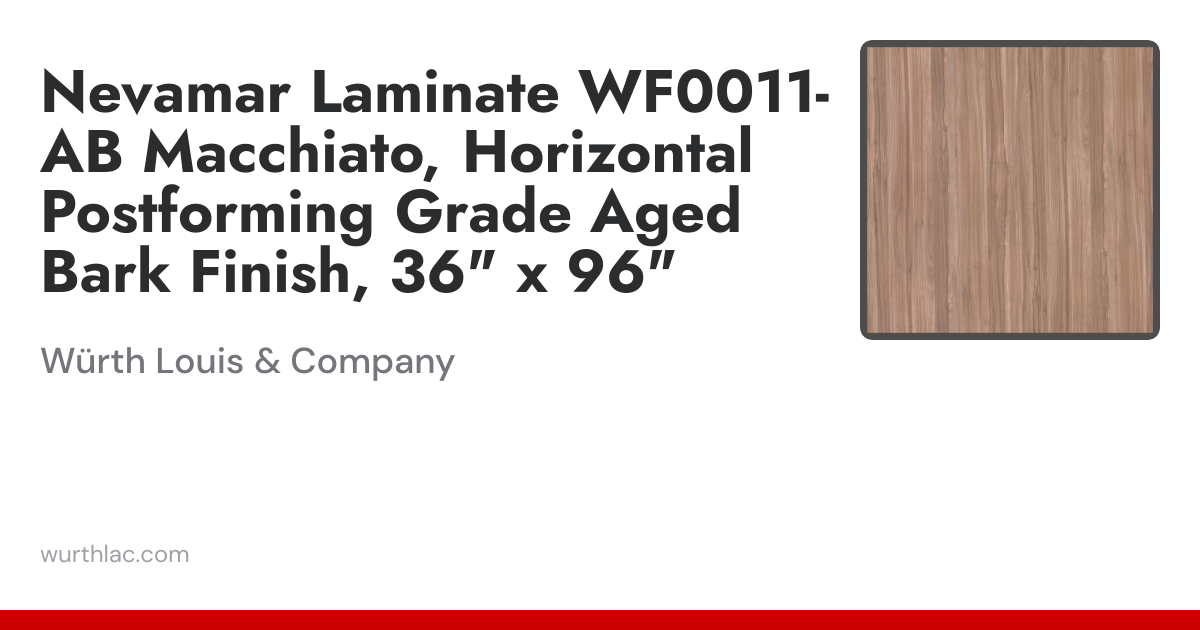 Nevamar Laminate WF0011-AB Macchiato, Horizontal Postforming Grade Aged ...