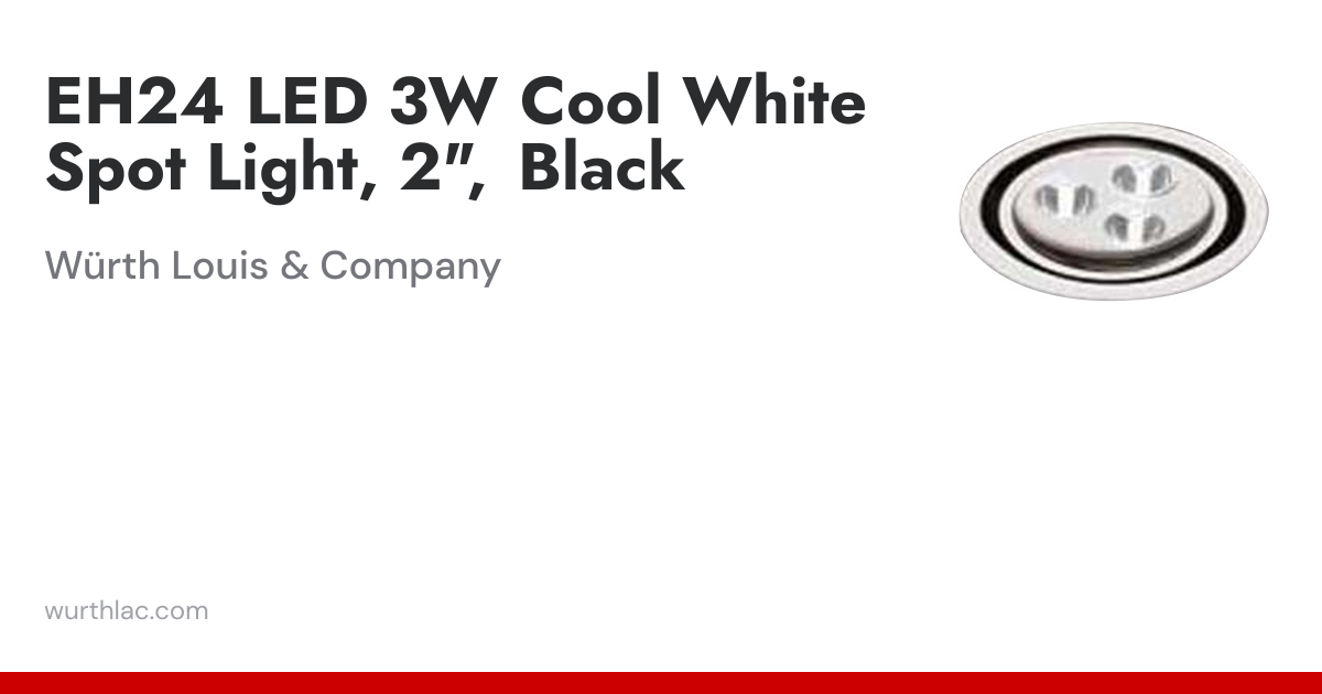 EH24 LED 3W Cool White Spot Light, 2