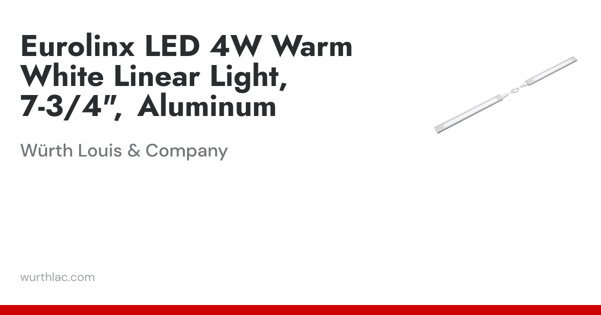 Eurolinx LED 4W Warm White Linear Light, 7-3/4