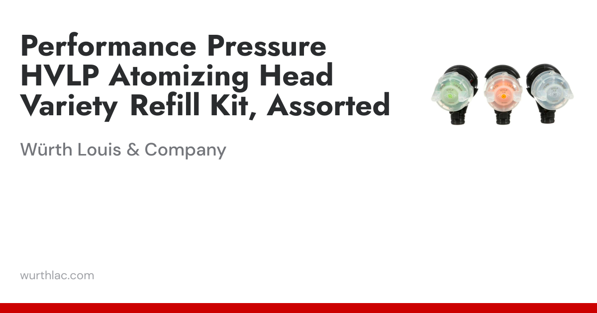 Performance Pressure HVLP Atomizing Head Variety Refill Kit, Assorted ...