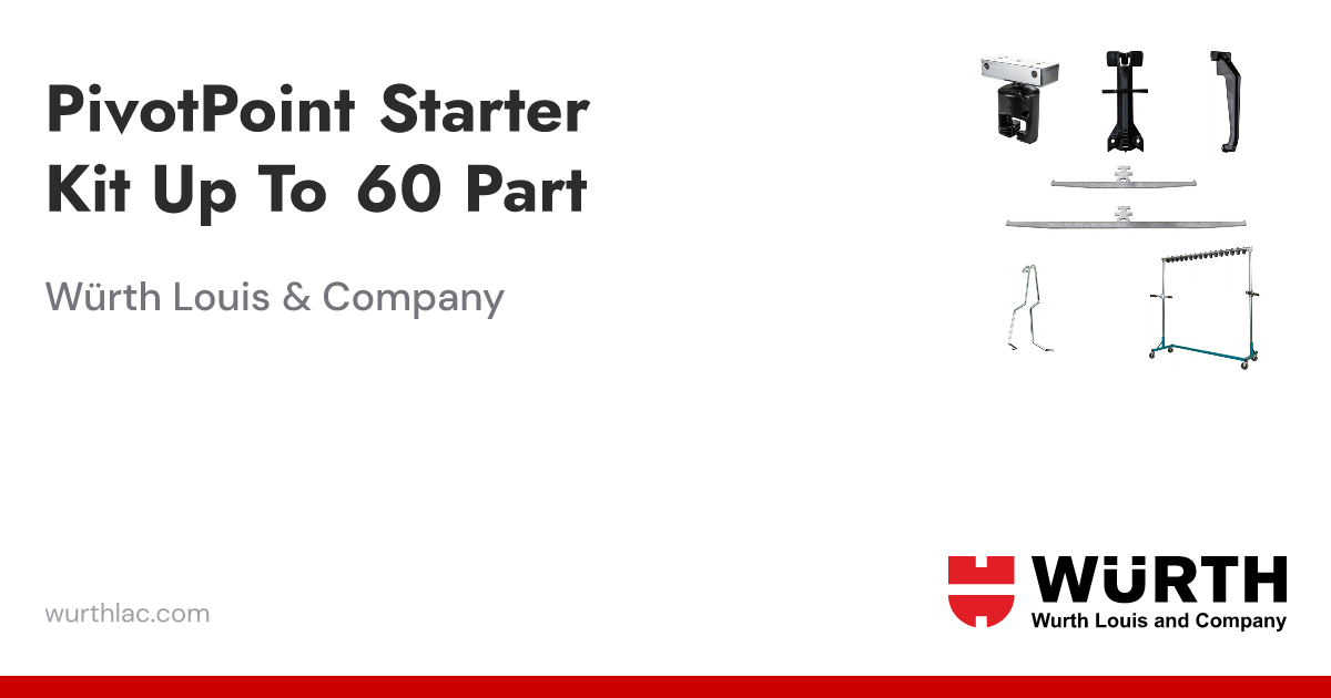 PivotPoint Starter Kit Up To 60 Part | Würth Louis & Company